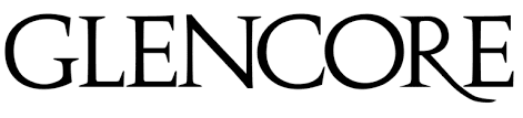 Black text on a white background displaying the word "GLENCORE" in a bold, serif typeface.